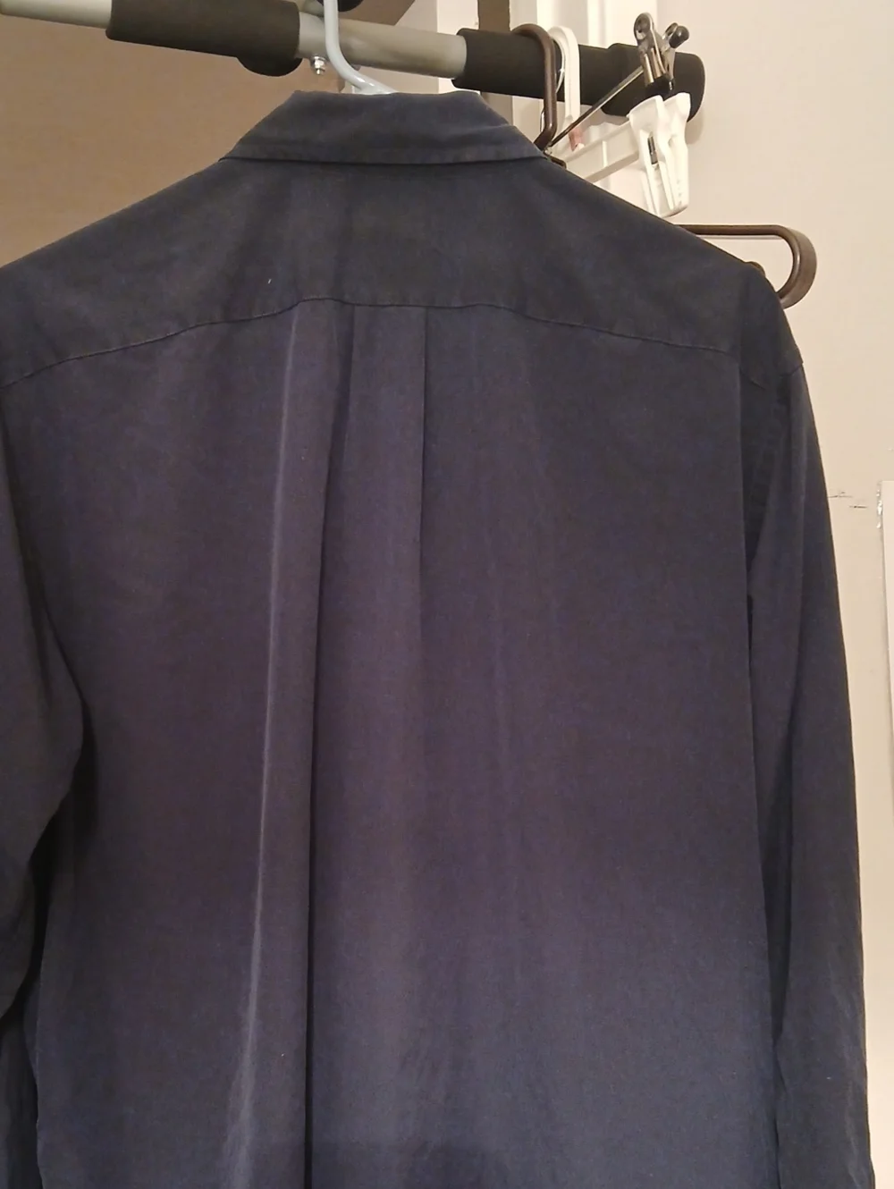 J. Crew Men's Button-Down Shirt in Navy Blue
